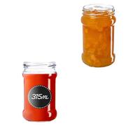 KADAX Set di 20 Fi66, Piccoli barattoli per Conserve da 315 ml, fi66, per Miele, marmellate con Coperchio, barattoli ermetici, vasetti per Conserve, barattoli per Miele