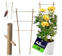 KADAX Set di 45 Bamboo Leader, 5-Set, Support Manager Fiori, Supporto Piante da Giardino a Base di bambů, griglia di Fiori, di Rango, a Forma di V-Gate Trellis, da Arrampicata (H: 44,5 cm, Dopp