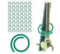 KADAX Set di 50 Clip per Piante, Clip per Piante rampicanti e rampicanti, Accessori per sostenere pomodori in Giardino e Serra (Spirale)