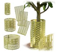 KADAX Set di 6 protezioni per tronchi di alberi, 20 x 33 cm, in plastica per alberi, protezione contro morso selvatico, protezione per alberi da frutto, protezione per alberi da frutta (verde)