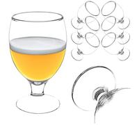 KADAX Set di bicchieri da birra, 370 ml, tulipani in vetro per Pils, birra luminosa, frumento e artigianale