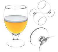 KADAX Set di bicchieri da birra, 370 ml, tulipani in vetro per Pils, birra luminosa, frumento e artigianale