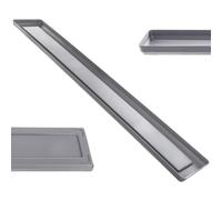 KADAX Sottovaso per vaso di fiori, in plastica, rettangolare, per vasi di fiori, sottobicchieri (antracite, 80 cm), K9989