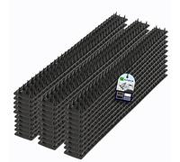 KADAX Spine per piccioni, 15 m, in plastica, spine contro uccelli, gatti, antipiccioni, piccioni, piccioni, piccioni per balcone, piccioni (30 pezzi, nero)