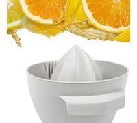 KADAX Spremiagrumi Manuale in Plastica, Robusto Pressa Ovale per Frutta e Arance, Universale (Bianco)