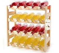 KADAX Scaffale per vino in legno, scaffale per bottiglie, per 20 bottiglie, 5...