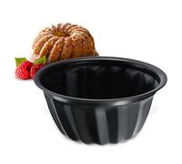 KADAX Stampo per ciambella, in lamiera con rivestimento antiaderente, in 2 diverse misure, forma rotonda, distribuzione uniforme del calore (diametro 11,5 cm)