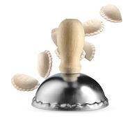 KADAX Stampo per pasta, 6,8 x 6,8 x 7,7 cm, per ravioli in acciaio di alta qualità, per impasti, pasta e tortellini (acciaio)