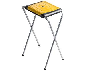 KADAX Stand separazione dei rifiuti, Supporto Sacchetto di immondizia Stabile con cochio in plastica, Supporto Sacchetto della Spazzatura (Individualmente, Giallo)