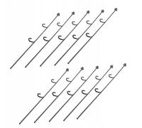 KADAX Supporto per fiori, 10 pezzi, supporto per piante in acciaio, 50 cm, sfera