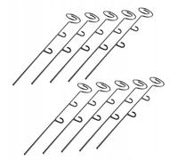 KADAX Supporto per fiori, 10 pezzi, supporto per piante in acciaio, 50 cm, sp...