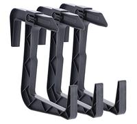 KADAX Supporto per fioriera senza foratura, Set di 3: supporto per fioriera da balcone in set, ganci regolabili e supporto per fioriera, supporto per balcone e davanzale (Grafite)