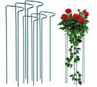 KADAX supporto per piante da fiore abbraccio in metallo grande verde 3x90 + 3x115cm