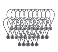 KADAX Supporto per teloni, resistente alle intemperie, in gomma per teloni, roulotte (grigio/sfere/25 pezzi)