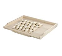 KADAX Tagliere in legno di pioppo di alta qualità, con battiscopa, per pasta, torte, impasti (un lato, 60 x 80 cm)