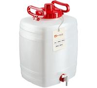 KADAX Tanica per acqua, botti per bevande in plastica, tanica per acqua potabile, serbatoio dell'acqua con rubinetto, serbatoio per acqua, tanica per bevande con guarnizione in gomma