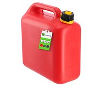 KADAX Tanica per carburante, tanica per benzina con imbuto, tanica di riserva per benzina, diesel e altre merci pericolose, tanica di plastica, tanica di ricambio, tanica spray (12 l rosso)