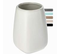 KADAX Tazza da bagno, cerotto dentale in ceramica, tazza del bagno, portafroto per bagno, spazzolino da denti, dentifricio, conservazione, tazza d'acqua, matt, tazza (crema)