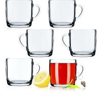 KADAX Tazze da Tè in Vetro Trasparente per Bevande Calde e Fredde Bicchieri da C