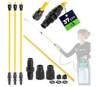 KADAX Tubo di prolunga 37 cm per pistola a spruzzo, 3 pezzi, prolunga per lancia, accessori per spruzzatore a pressione, spruzzatore a pressione e siringa da giardino, pezzi di ricambio
