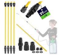 KADAX Tubo di prolunga 37 cm per pistola a spruzzo, 4 pezzi, prolunga per lancia, accessori per spruzzatore a pressione, spruzzatore a pressione e siringa da giardino, pezzi di ricambio