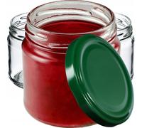 KADAX Barattoli con coperchio, fi66 mm, 200 ml, 50 pezzi, verde