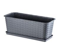 KADAX vaso da balcone con base, fioriera, 40 cm, grafite