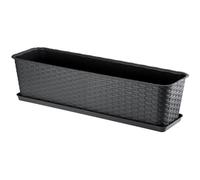 KADAX Vaso da balcone con base, fioriera, cassetta da balcone, 60 cm, antracite