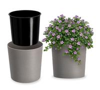 KADAX vaso da fiori con trucioli di legno, sopravaso con inserto, vaso