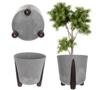 KADAX vaso da fiori con inserto, 21 cm, grigio