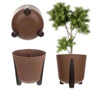 KADAX vaso da fiori con inserto, 30 cm, marrone