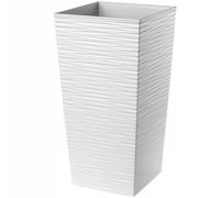 KADAX Vaso da fiori, con inserto, in plastica, fioriera, 35 cm, Bianco