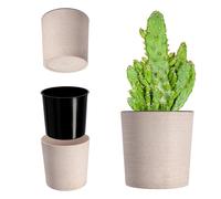 KADAX vaso da fiori con trucioli di legno, sopravaso con inserto, vaso, 30 cm...