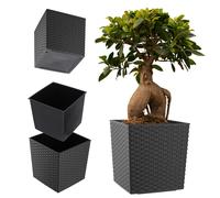 KADAX vaso da fiori in plastica 19 cm grafite