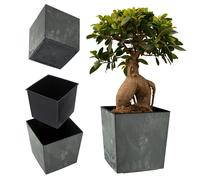 KADAX vaso da fiori in plastica, 30 cm, nero