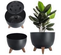 Simply The Best Roma Bowl 2021 | Vaso da fiori per piante di erbe | Contenitore da giardino per balcone | Decorazione per scatola organizer | (290, nero)