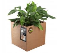 Kadax Vaso da fiori su ruote Eco 40x40 cm Bronzo scuro