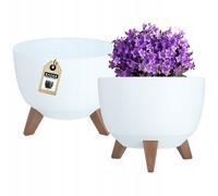 Simply The Best Roma Bowl 2021 | Vaso da fiori per piante di erbe aromatiche | Contenitore da giardino per balconi | Organizer Box Decor | (290, bianco)