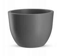 KADAX Vaso in plastica rotondo 35 cm grigio