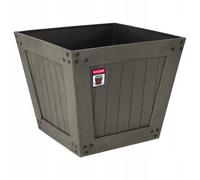 KADAX Vaso in plastica Vaso quadrato 30 cm grigio scuro