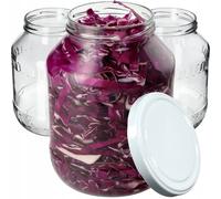 KADAX Weck barattoli 2,5 L, barattolo per conserve da inserire, fi100 mm,...