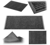 KADAX Zerbino antiscivolo per interni ed esterni, zerbino per porte di casa e ingressi (antracite, 80 x 120 cm)
