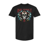kAddict SKULL T-Shirt CANDY camicia nera SMALL-4XLARGE TATTOO LIMITED EDITION
