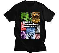 KaDdu Great Tavher Onizuka Manga Eikichi Anime GTO T-Shirt Black Mens Tees L