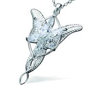 Kader Collana da donna con ciondolo in argento Sterling S925, motivo: Principessa Arwen, set cinematografico LOTR, Argento sterling, Argento Sterling