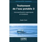 Kader Gaid Traitement de l'eau potable 3 (Copertina rigida)