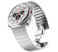 KADES Compatibile con Samsung Galaxy Watch Ultra, 24 mm, design largo, cinturino in metallo per Galaxy Watch Ultra 47 mm, argento