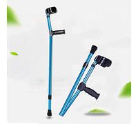 KADEUX Stampelle Ortopediche Pieghevole Stampelle Adulti, Stampella Regolabile Alluminio Leggero, Bastone da Passeggio Estensibile per Uomo Donna, Blu