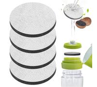 KADFEL 4 Pezzi dischi di ricambio per filtro dell'acqua micro disco, ricambio per bottiglie e caraffe Brita Fill ＆ Go, filtro ai carboni attivi riduce cloro, microparticelle e impurità