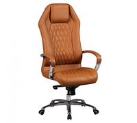 KADIMA DESIGN Monterey - Sedia da ufficio in vera pelle, 120 kg, con schienale alto, con poggiatesta X-XL